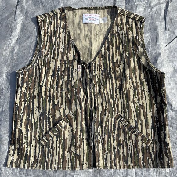 Vintage Neet Camouflage Outdoors Realtree Camo Zip Vest RARE Made In USA Size L - Picture 1 of 12